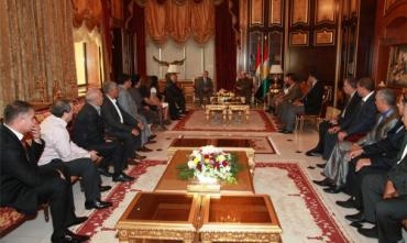 Serokê Herêma Kurdistanê pêşwaziya şandekî Kurdên Kazakistan û Qirgizîstanê kir